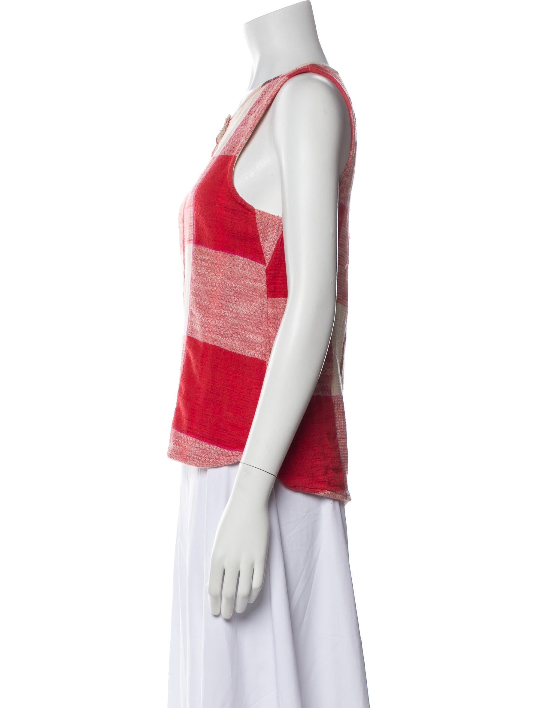 Ace & Jig Plaid Print Crew Neck Top