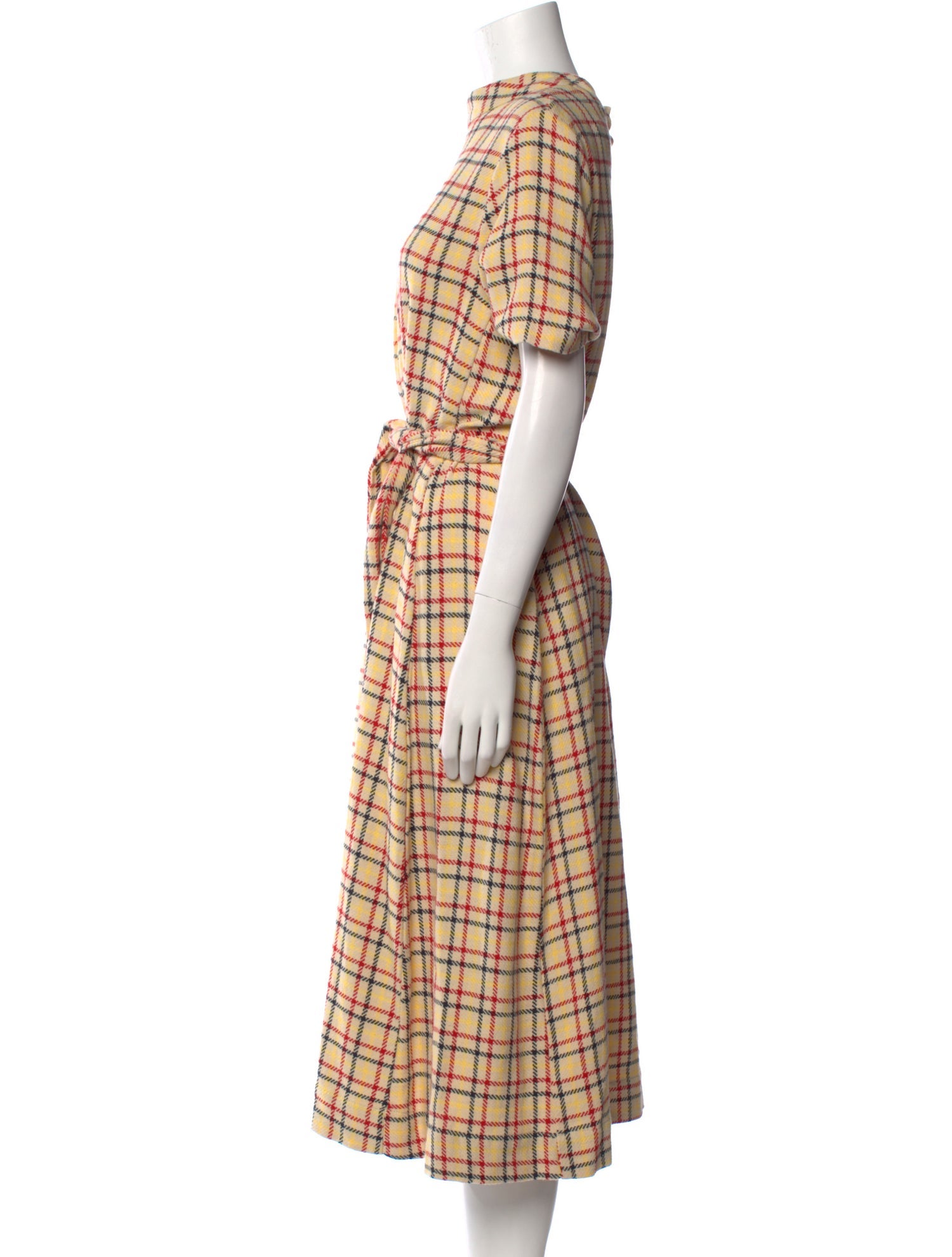 Ace & Jig Plaid Print Midi Length Dress