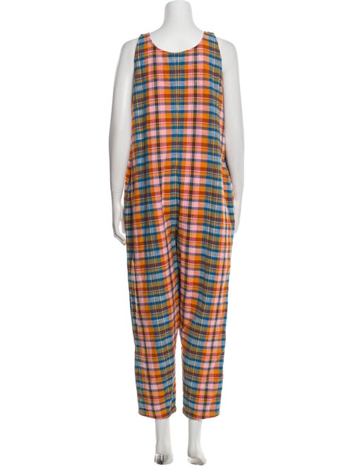 Ace & Jig Plaid Print Scoop Neck Jumpsuit