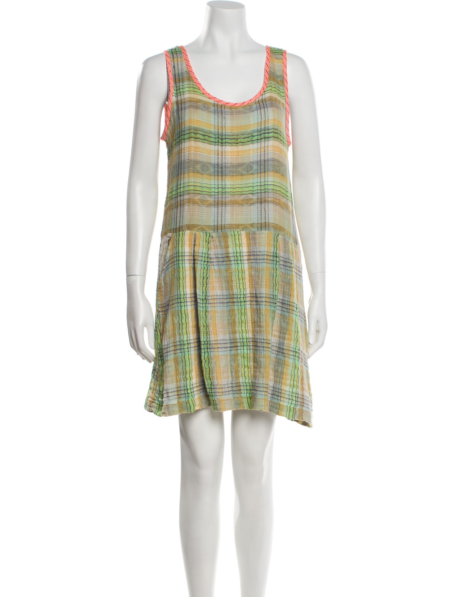Ace & Jig Plaid Print Mini Dress