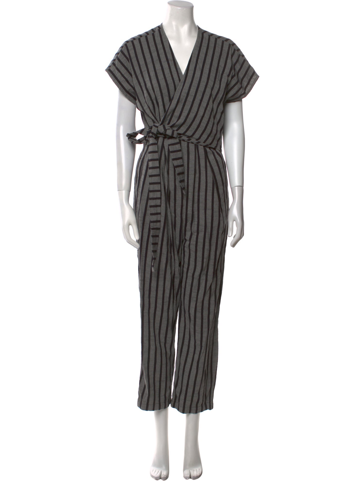 Ace & Jig Striped V-Neck Jumpsuit