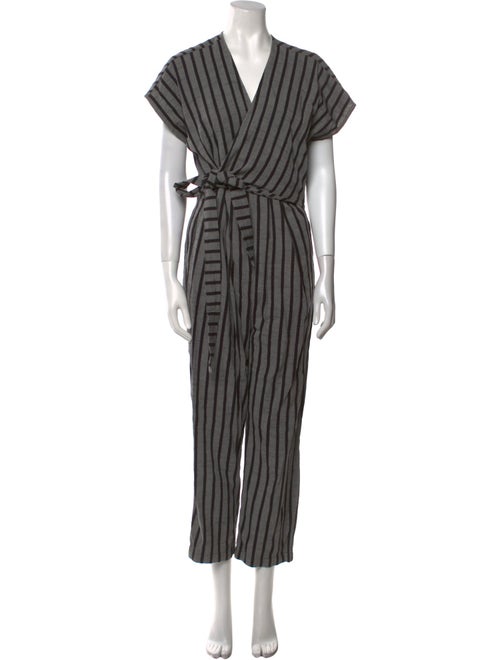 Ace & Jig Striped V-Neck Jumpsuit