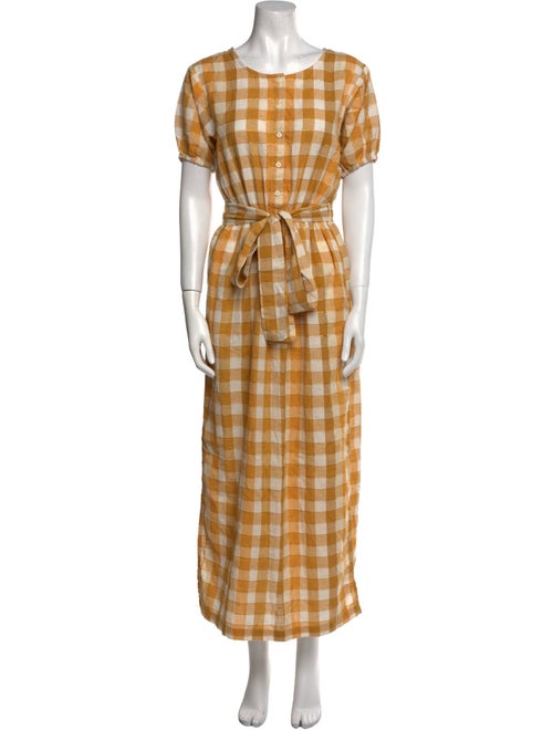 Ace & Jig Plaid Print Long Dress