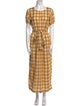 Ace & Jig Plaid Print Long Dress