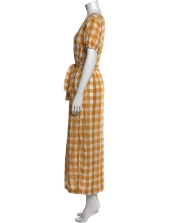 Ace & Jig Plaid Print Long Dress
