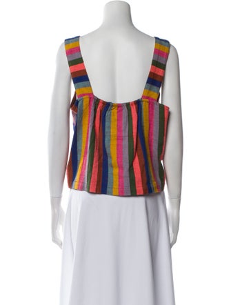 Ace & Jig Printed Square Neckline Crop Top