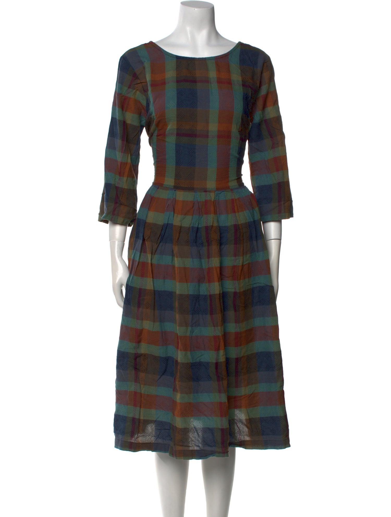 Ace & Jig Plaid Print Knee-Length Dress