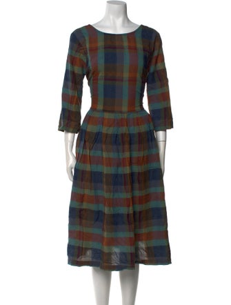 Ace & Jig Plaid Print Knee-Length Dress