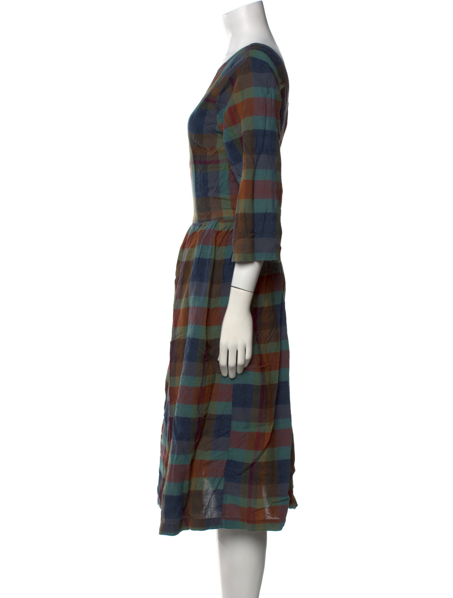 Ace & Jig Plaid Print Knee-Length Dress