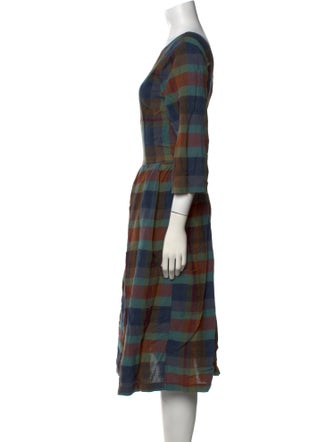 Ace & Jig Plaid Print Knee-Length Dress