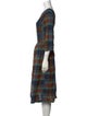 Ace & Jig Plaid Print Knee-Length Dress