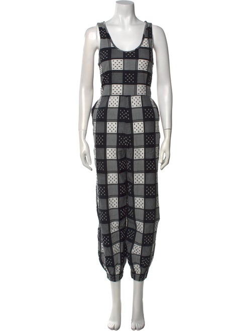 Ace & Jig Plaid Print Scoop Neck Jumpsuit