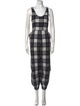 Ace & Jig Plaid Print Scoop Neck Jumpsuit
