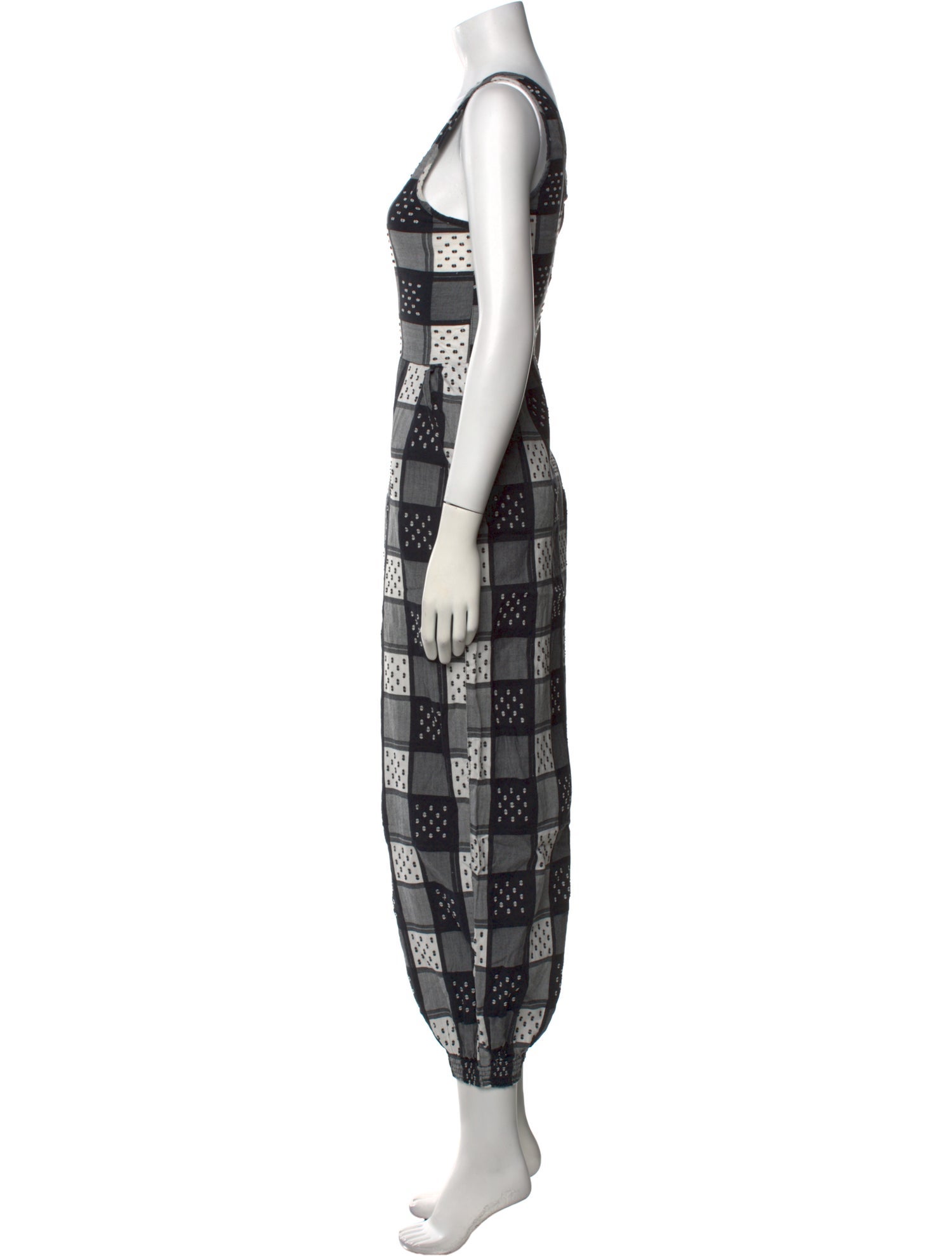 Ace & Jig Plaid Print Scoop Neck Jumpsuit