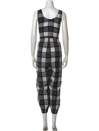 Ace & Jig Plaid Print Scoop Neck Jumpsuit