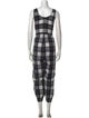Ace & Jig Plaid Print Scoop Neck Jumpsuit