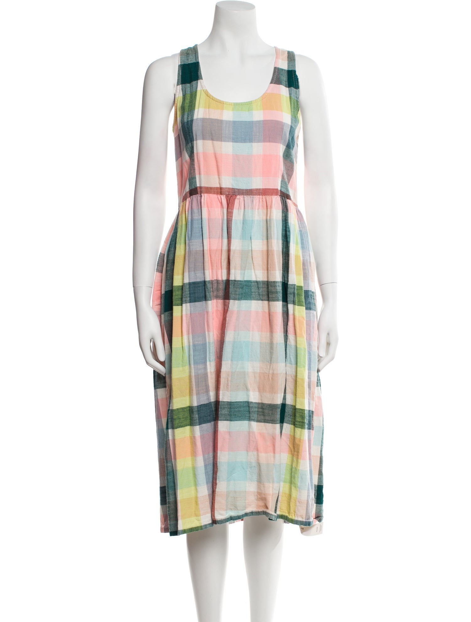 Ace & Jig Plaid Print Midi Length Dress