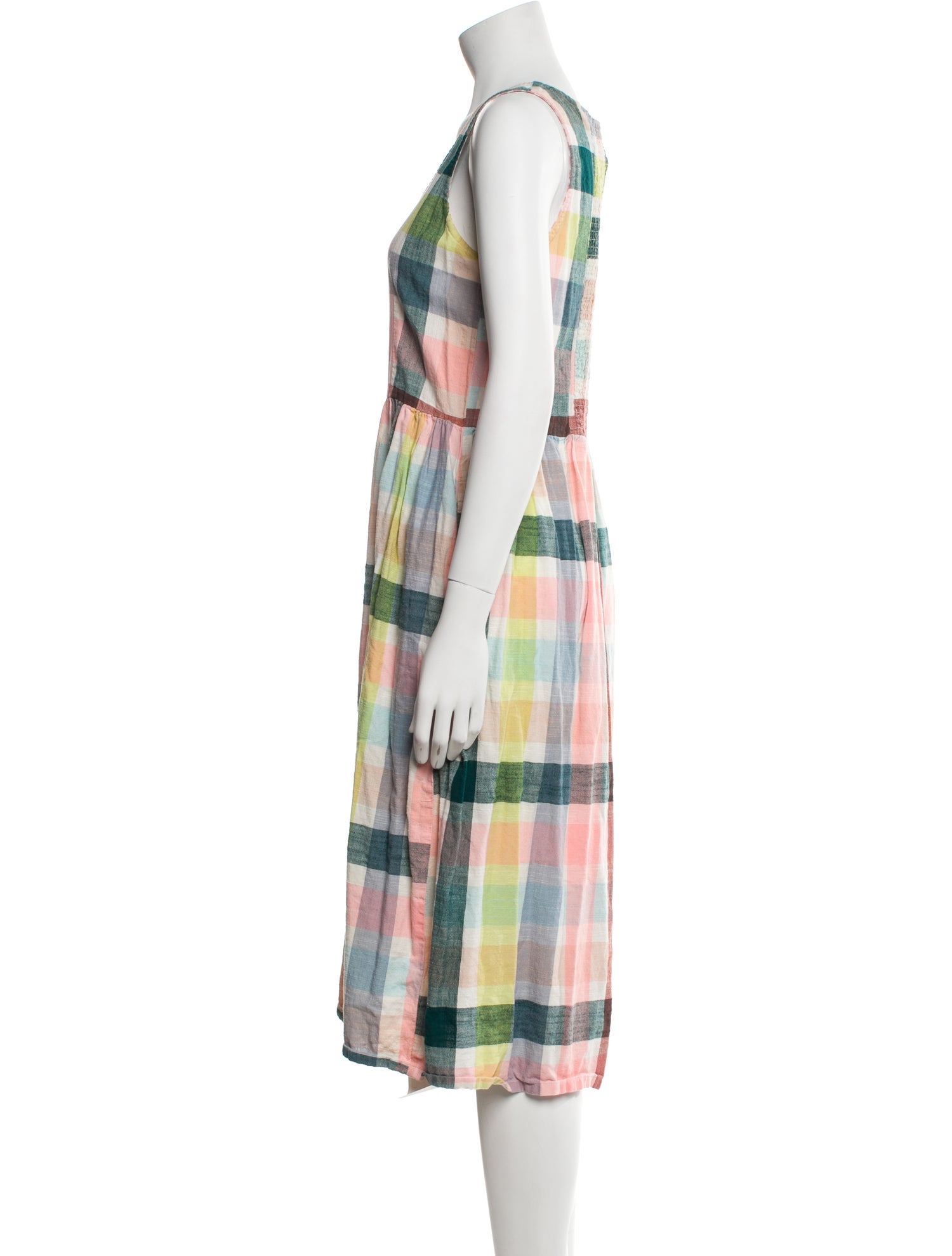 Ace & Jig Plaid Print Midi Length Dress