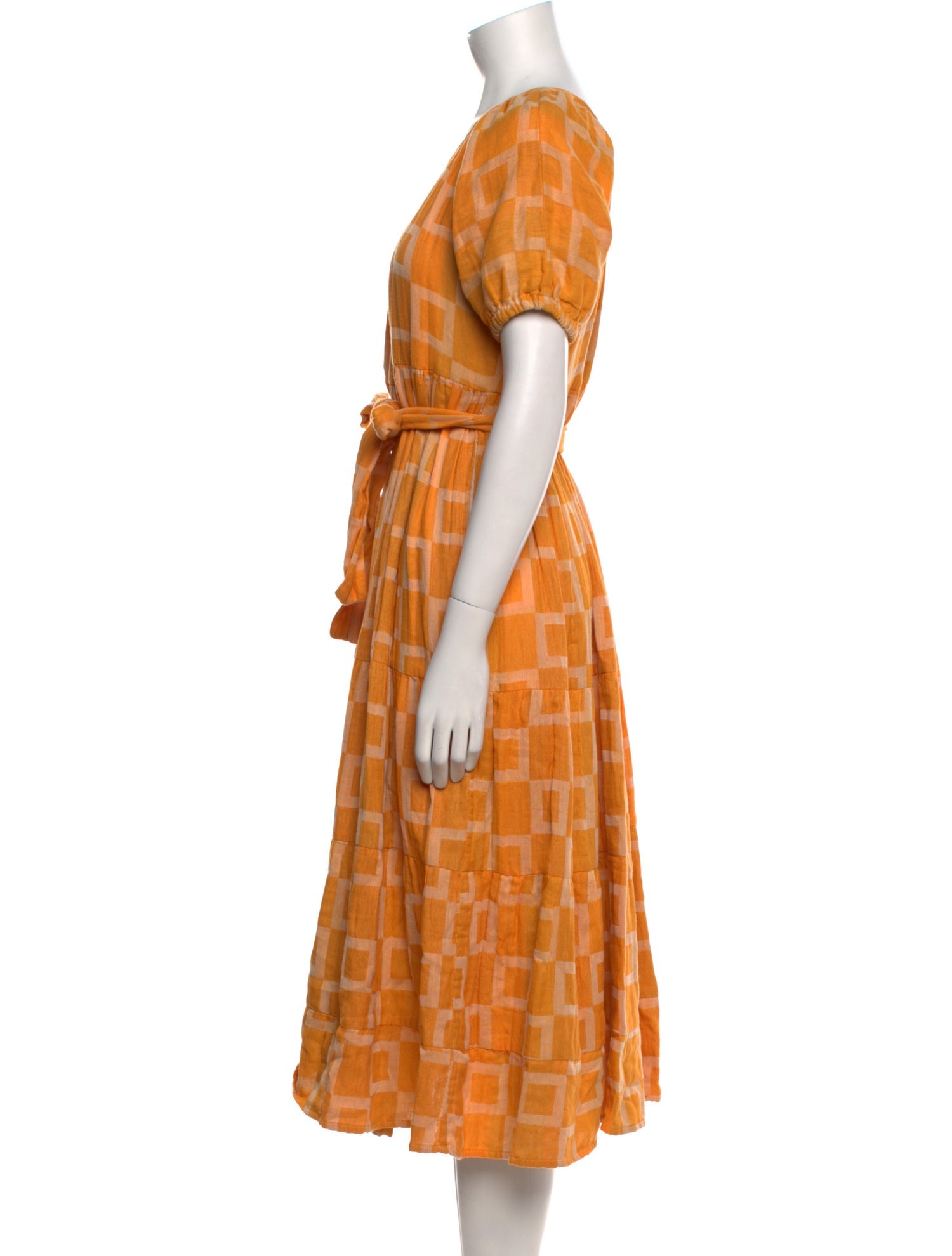 Ace & Jig Plaid Print Midi Length Dress