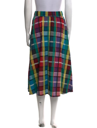 Ace & Jig Plaid Print Midi Length Skirt