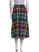 Ace & Jig Plaid Print Midi Length Skirt