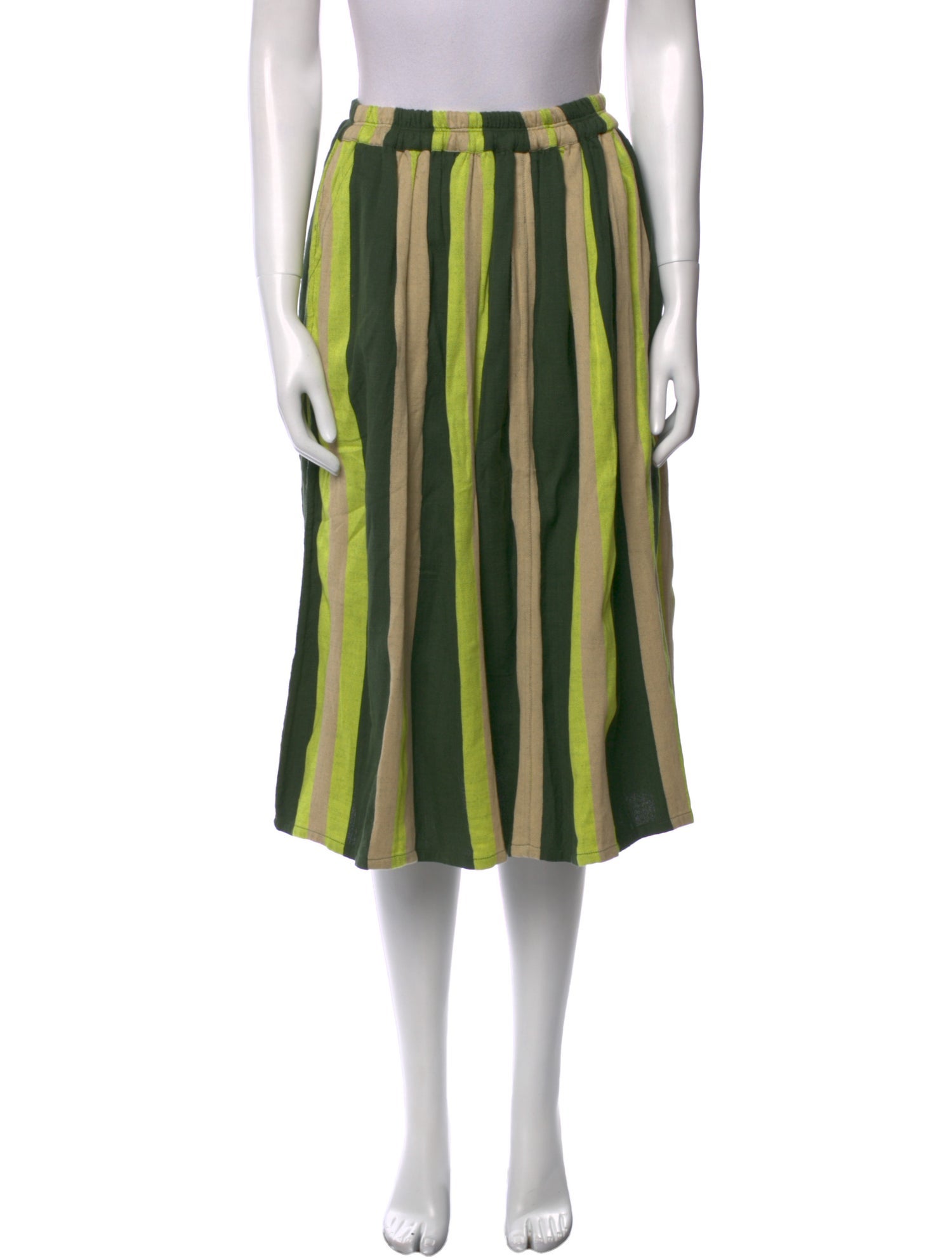 Ace & Jig Striped Knee-Length Skirt
