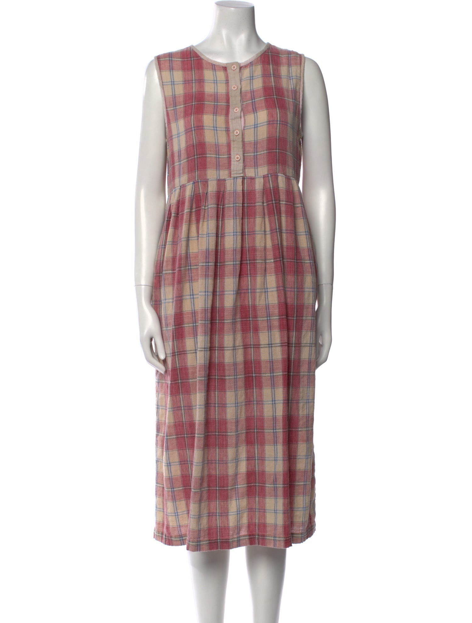 Ace & Jig Plaid Print Midi Length Dress