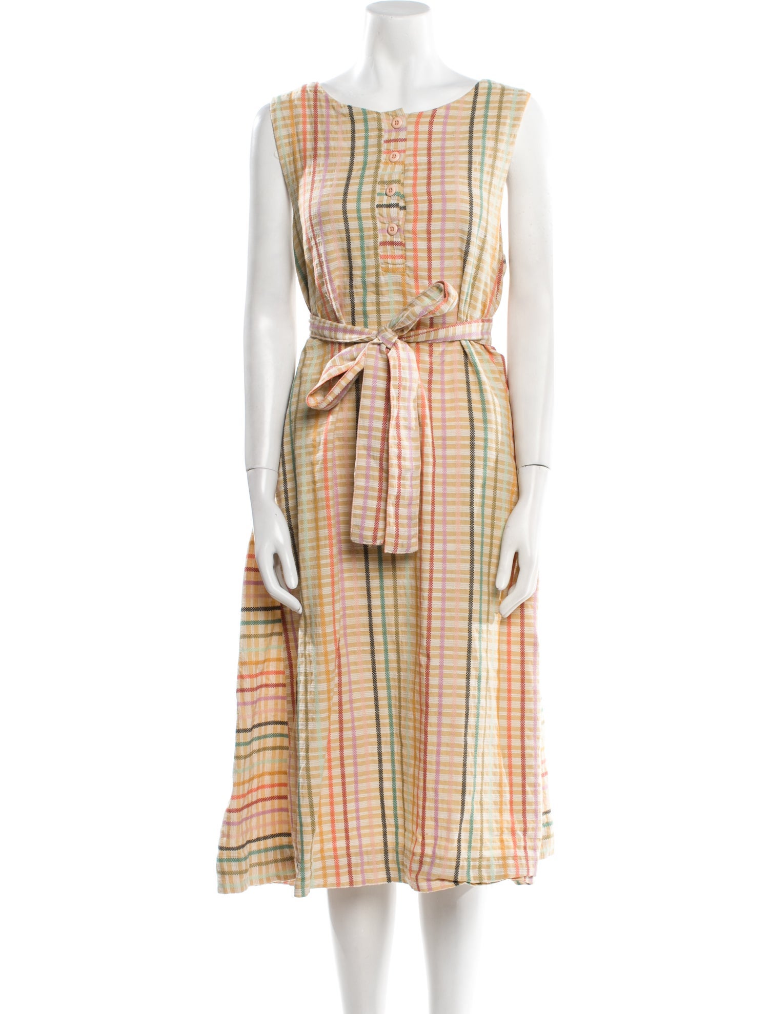 Ace & Jig Plaid Print Midi Length Dress