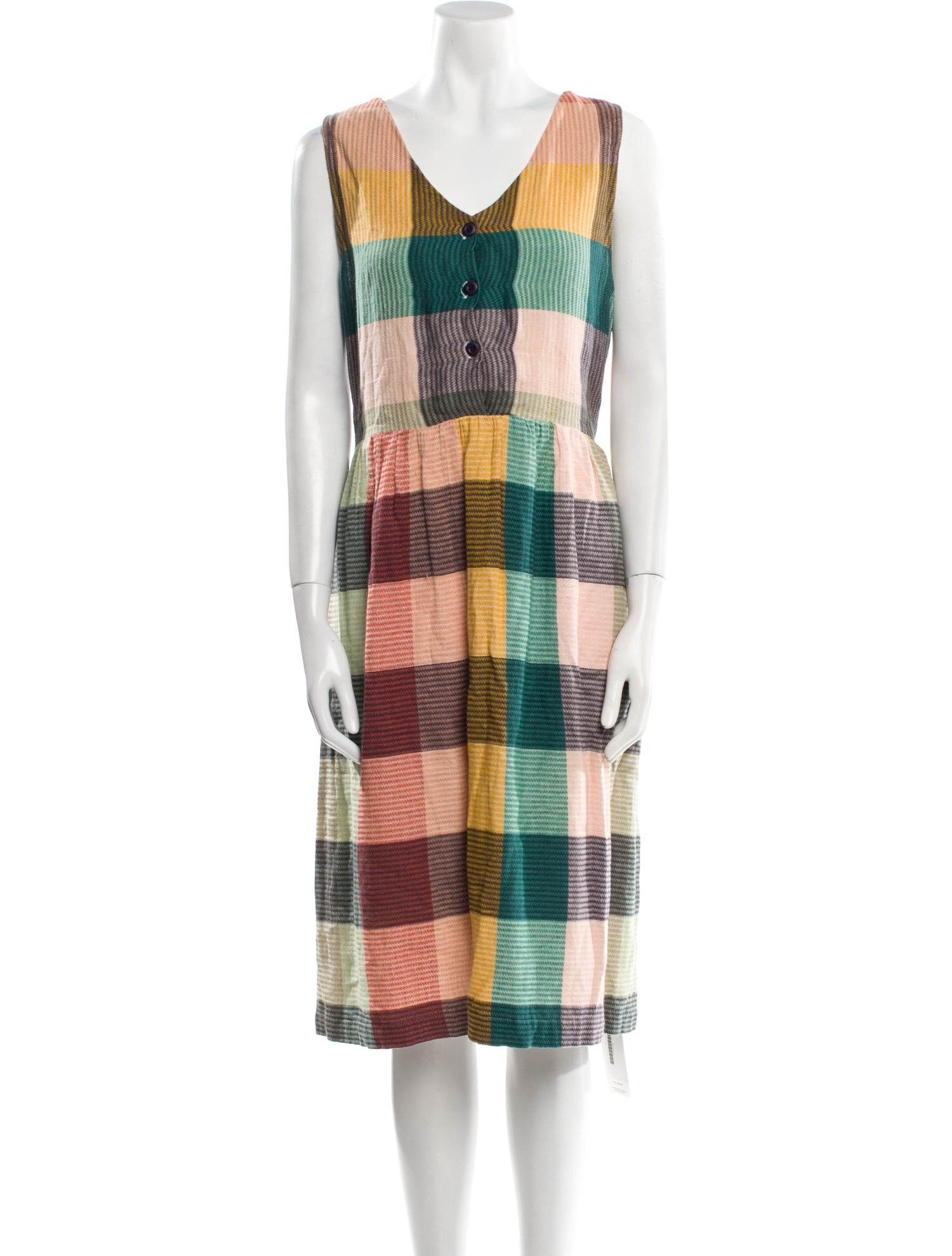 Ace & Jig Plaid Print Midi Length Dress