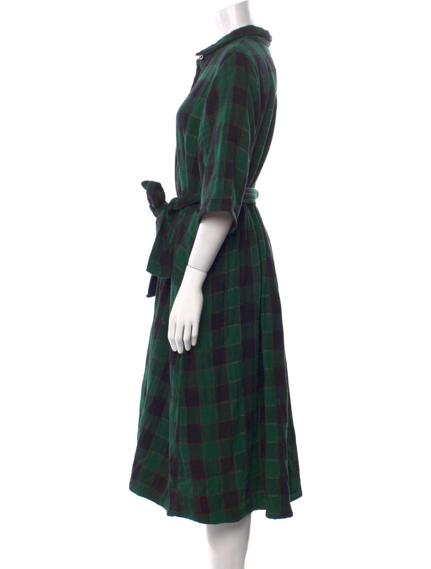 Ace & Jig Plaid Print Midi Length Dress