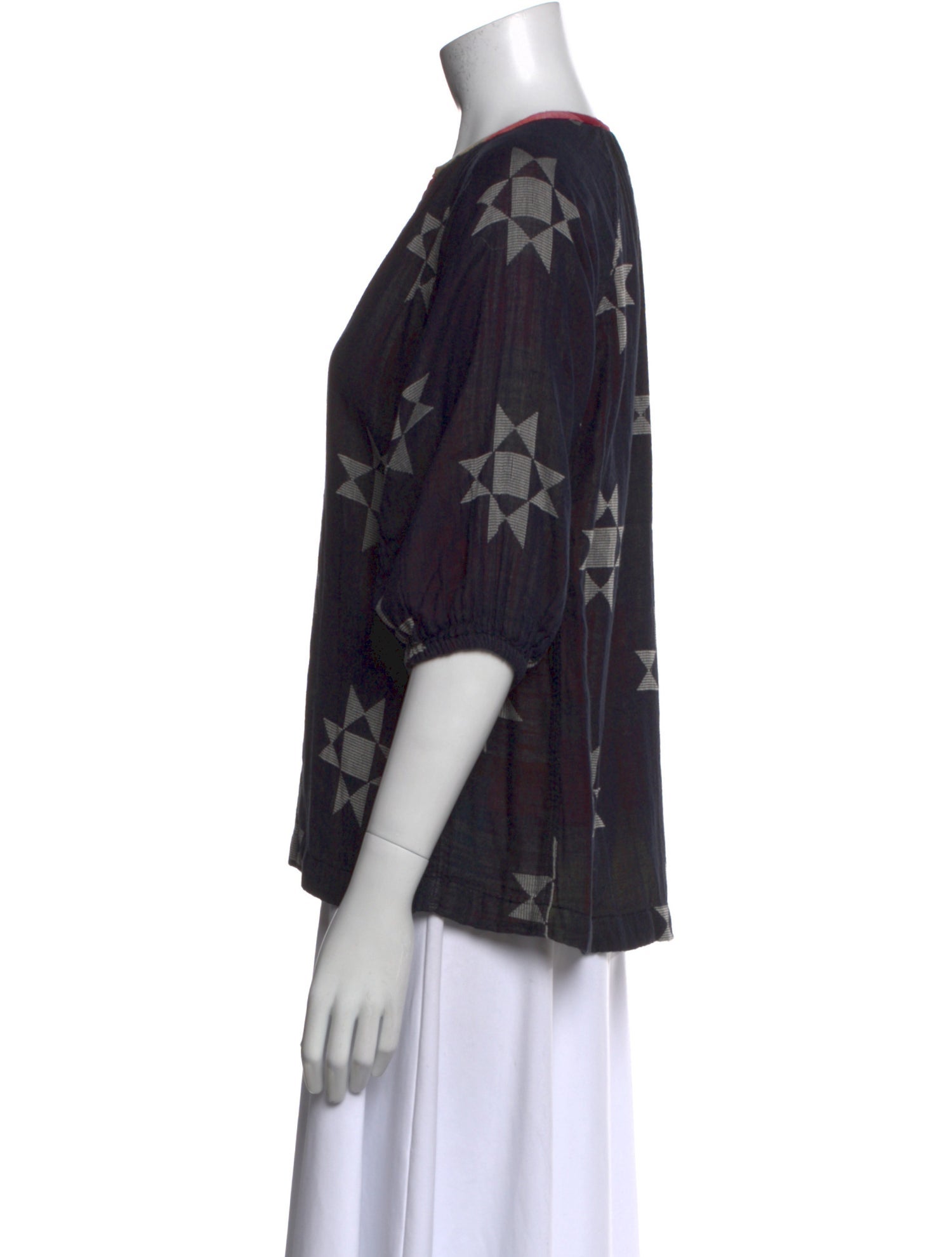 Ace & Jig Printed V-Neck Blouse