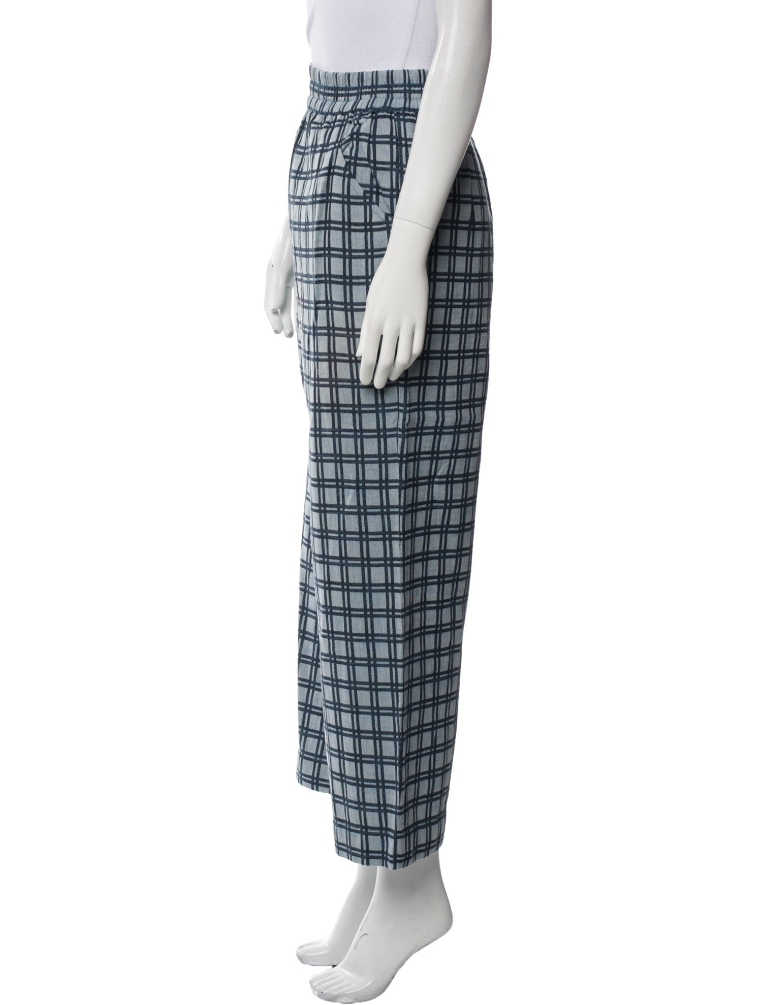 Ace & Jig Plaid Print Wide Leg Pants