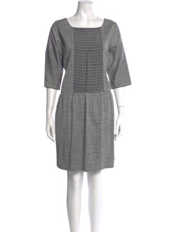 Pre-owned Ace & Jig Square Neckline Mini Dress In Black