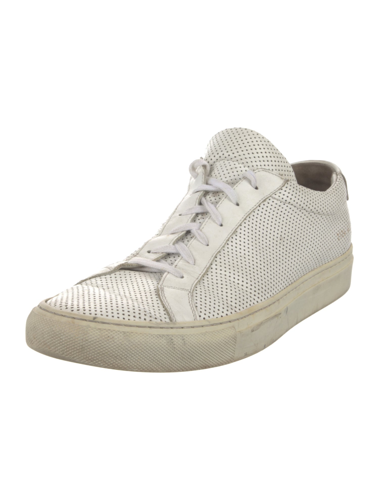 Common Projects Leather Lasercut Accents Sneakers