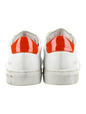 Common Projects Leather Graphic Print Sneakers