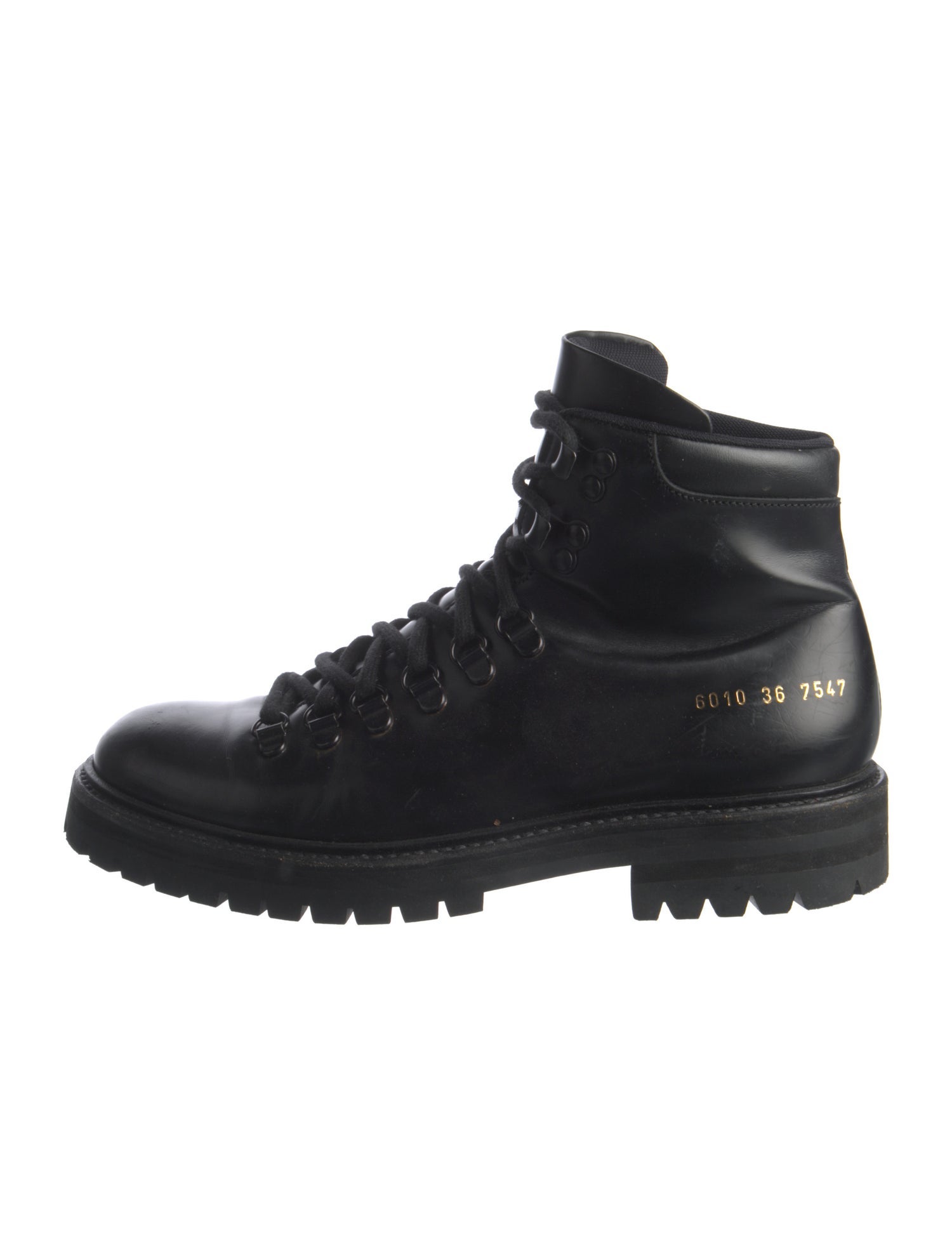 Common Projects Leather Combat Boots