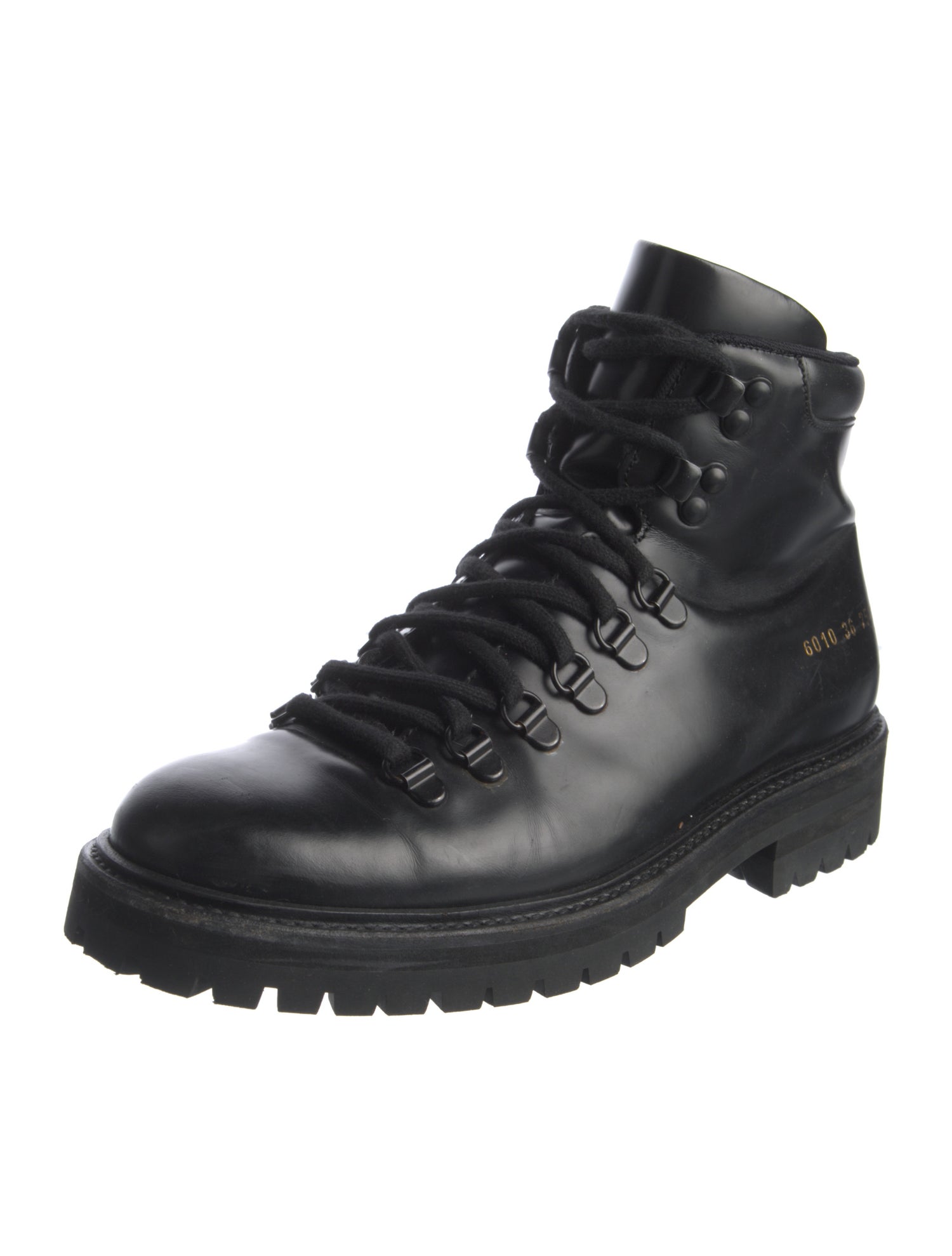 Common Projects Leather Combat Boots