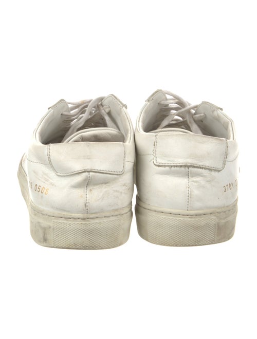 Common Projects Leather Embroidered Accent Sneakers
