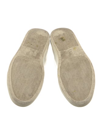 Common Projects Leather Embroidered Accent Sneakers