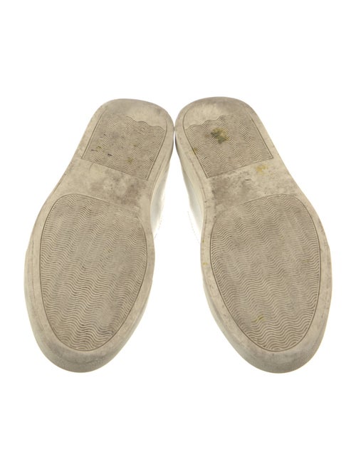 Common Projects Leather Embroidered Accent Sneakers