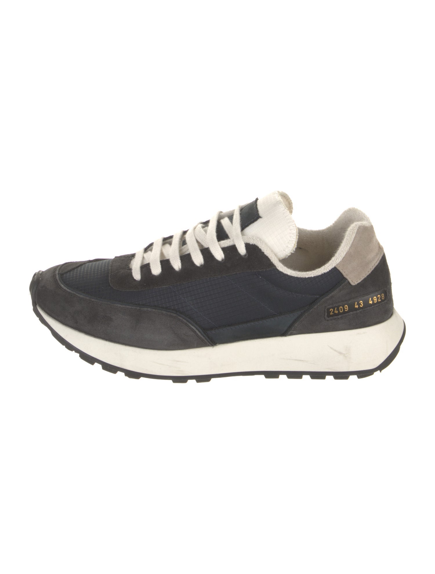 Common Projects Nylon Colorblock Pattern Sneakers