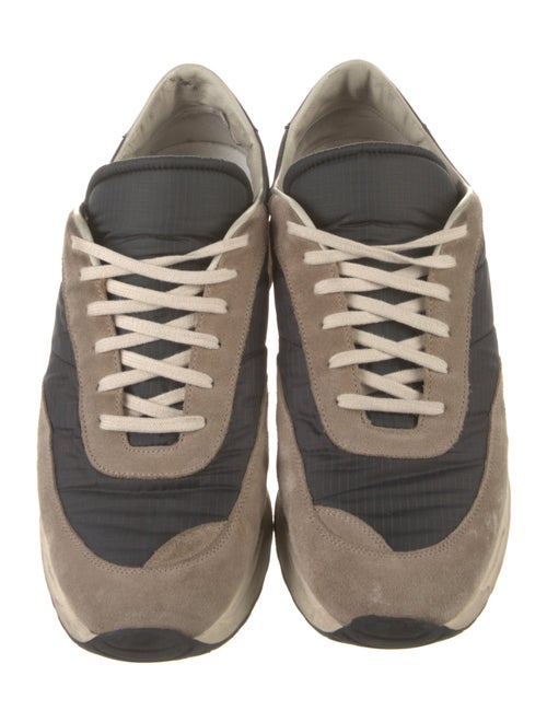Common Projects Suede Colorblock Pattern Athletic Sneakers