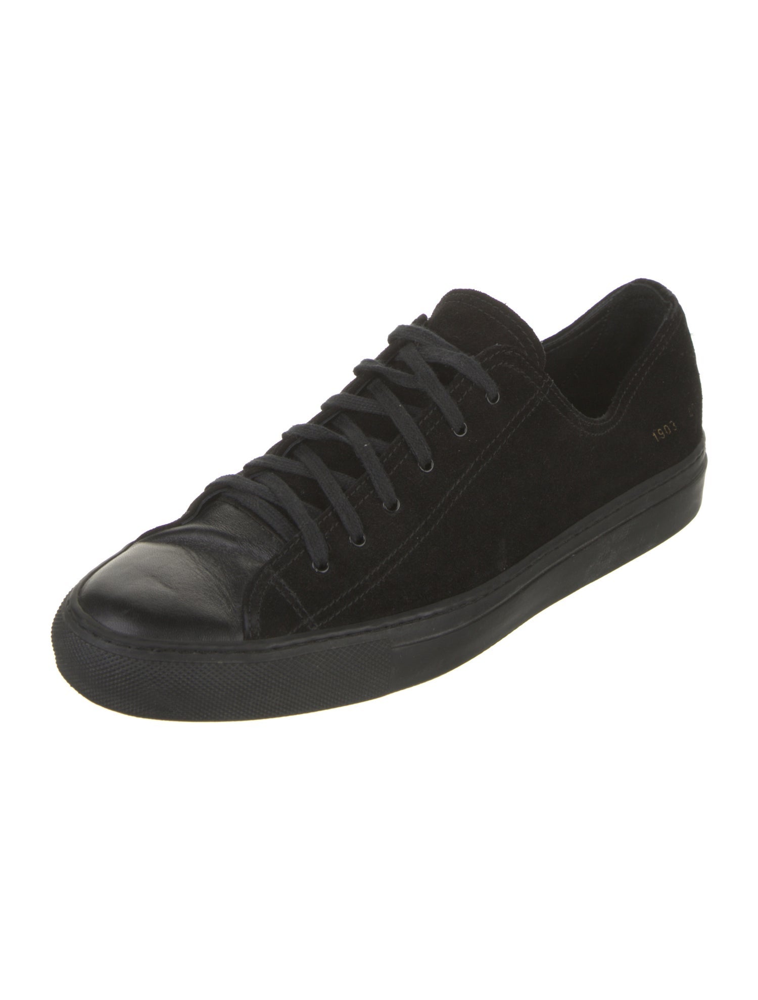 Common Projects Suede Leather Trim Embellishment Sneakers