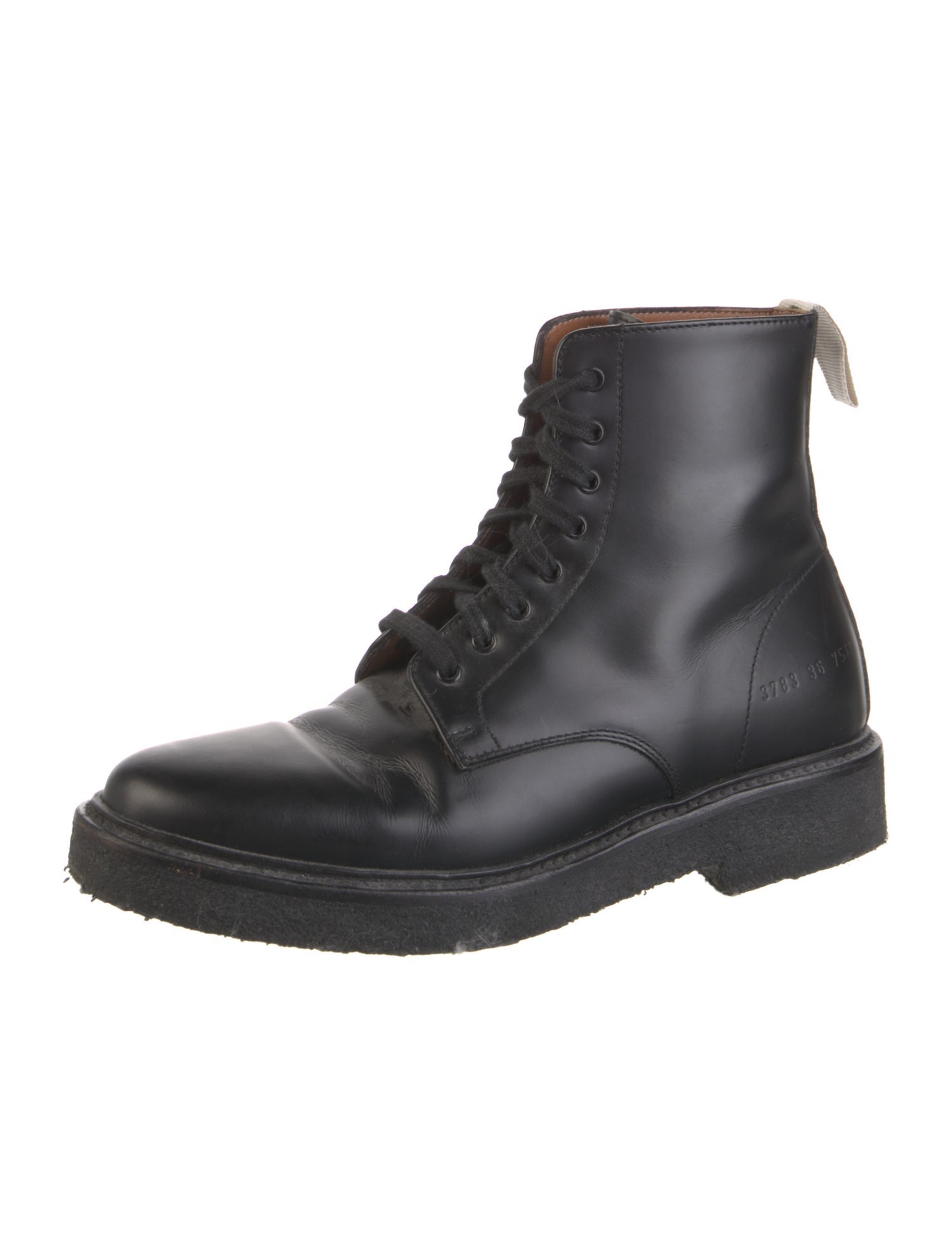 Common Projects Leather Combat Boots