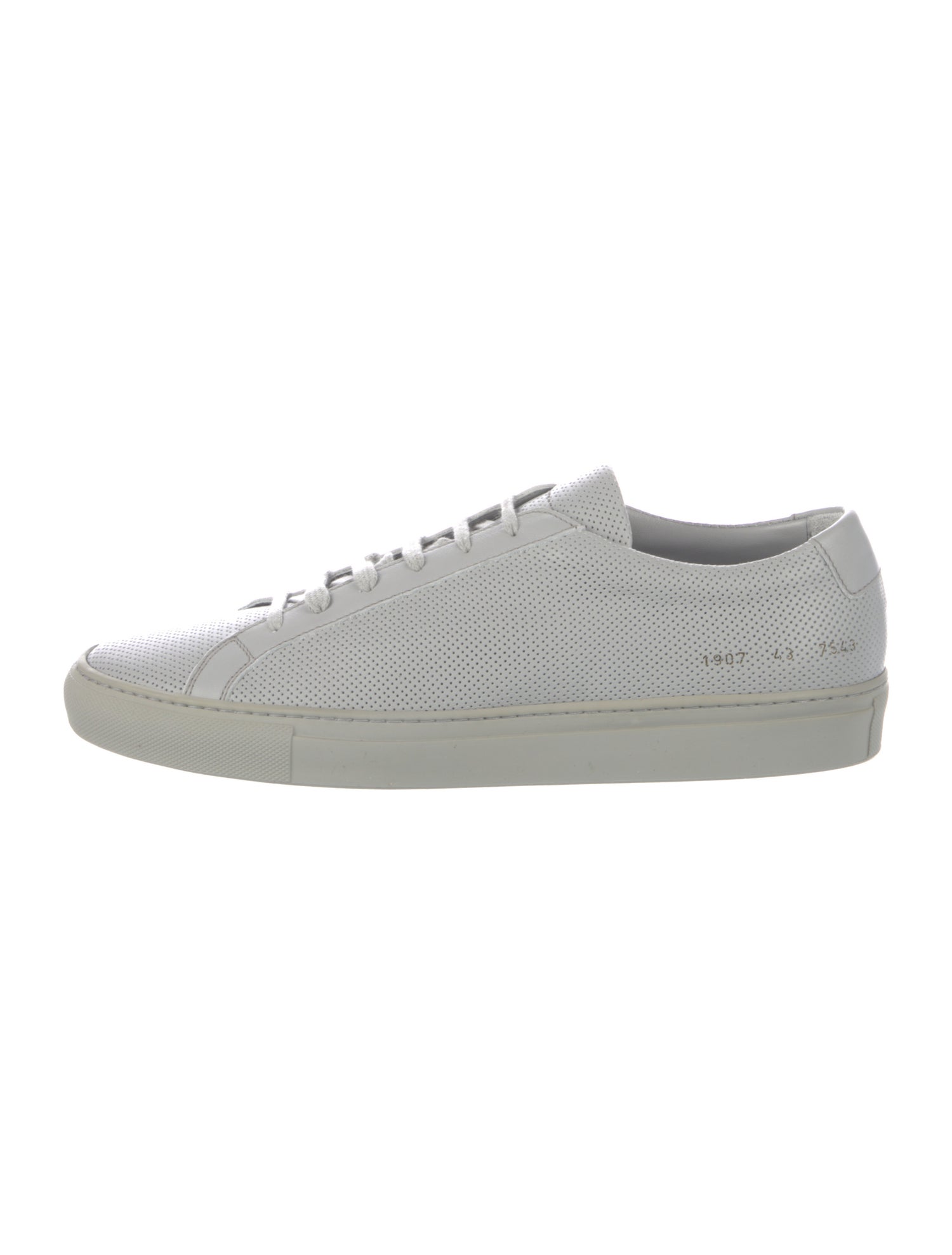 Common Projects Leather Lasercut Accents Sneakers