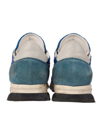 Common Projects Suede Colorblock Pattern Sneakers