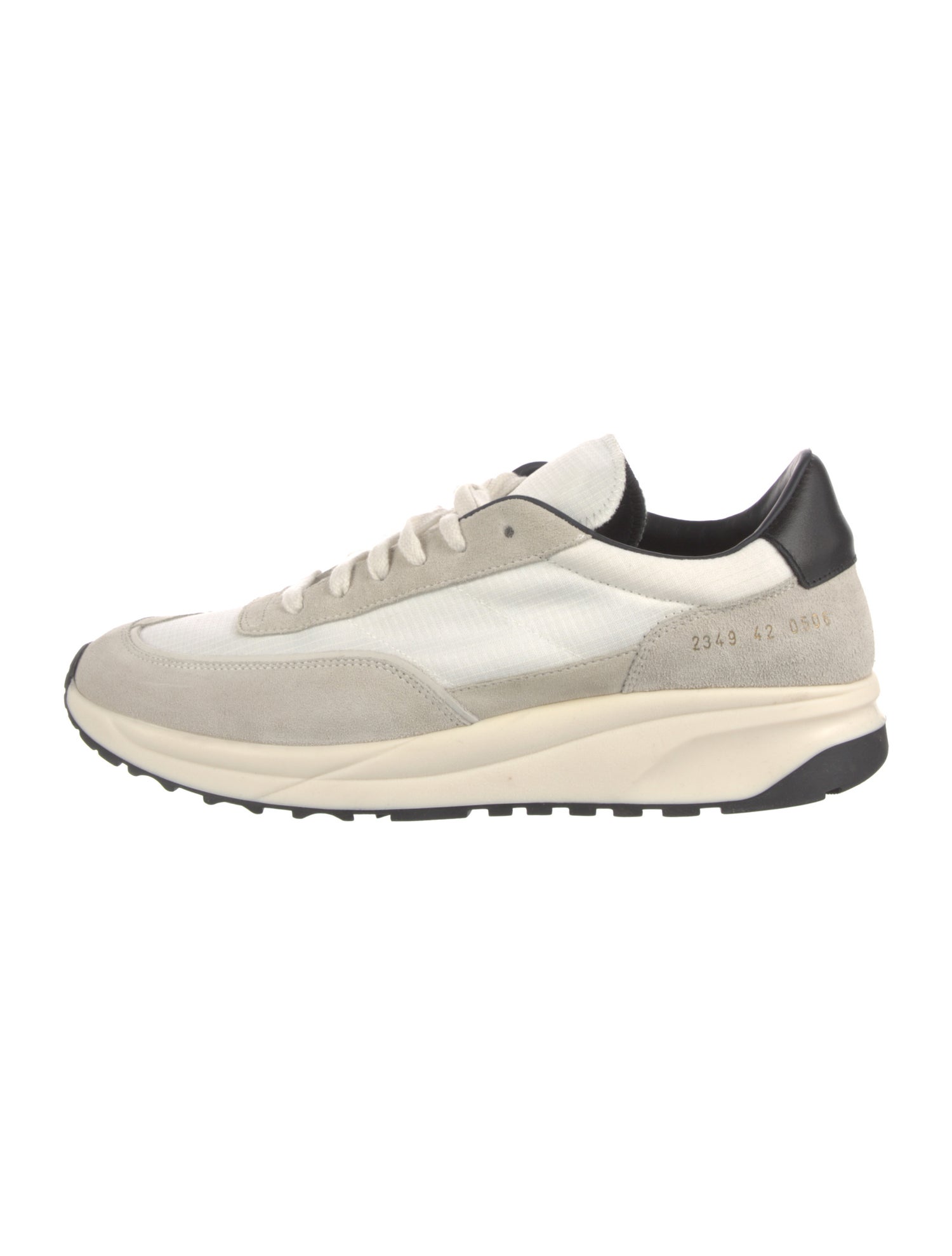 Common Projects Suede Colorblock Pattern Sneakers