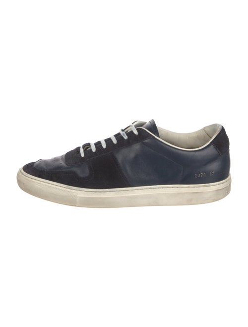 Common Projects Leather Colorblock Pattern Sneakers