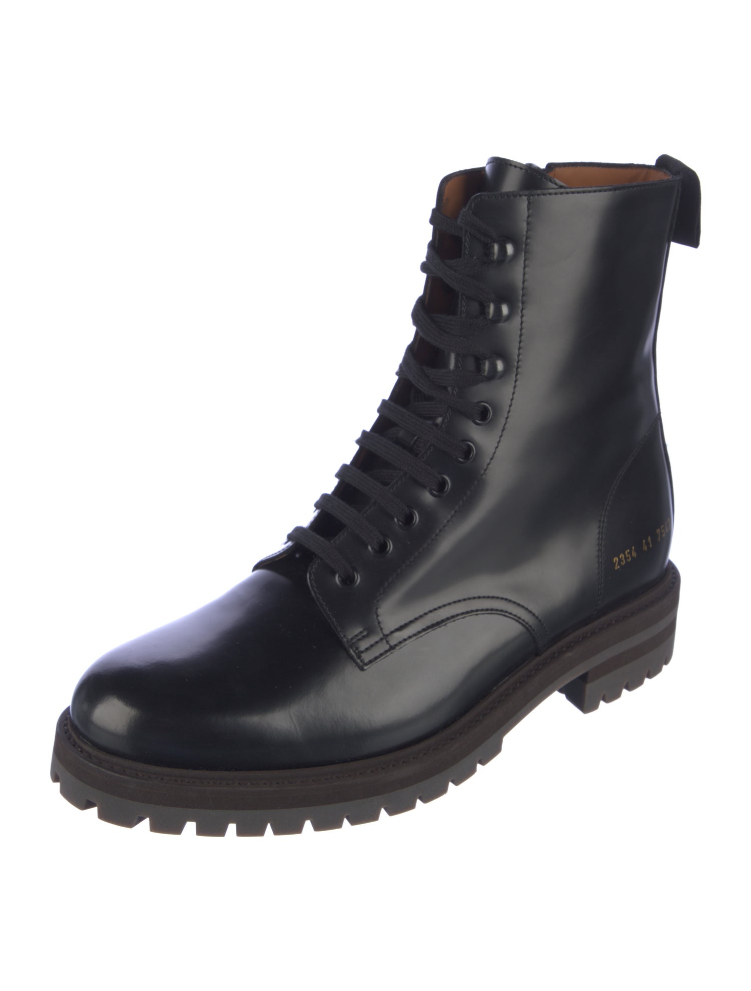 Common Projects Leather Lace-Up Boots