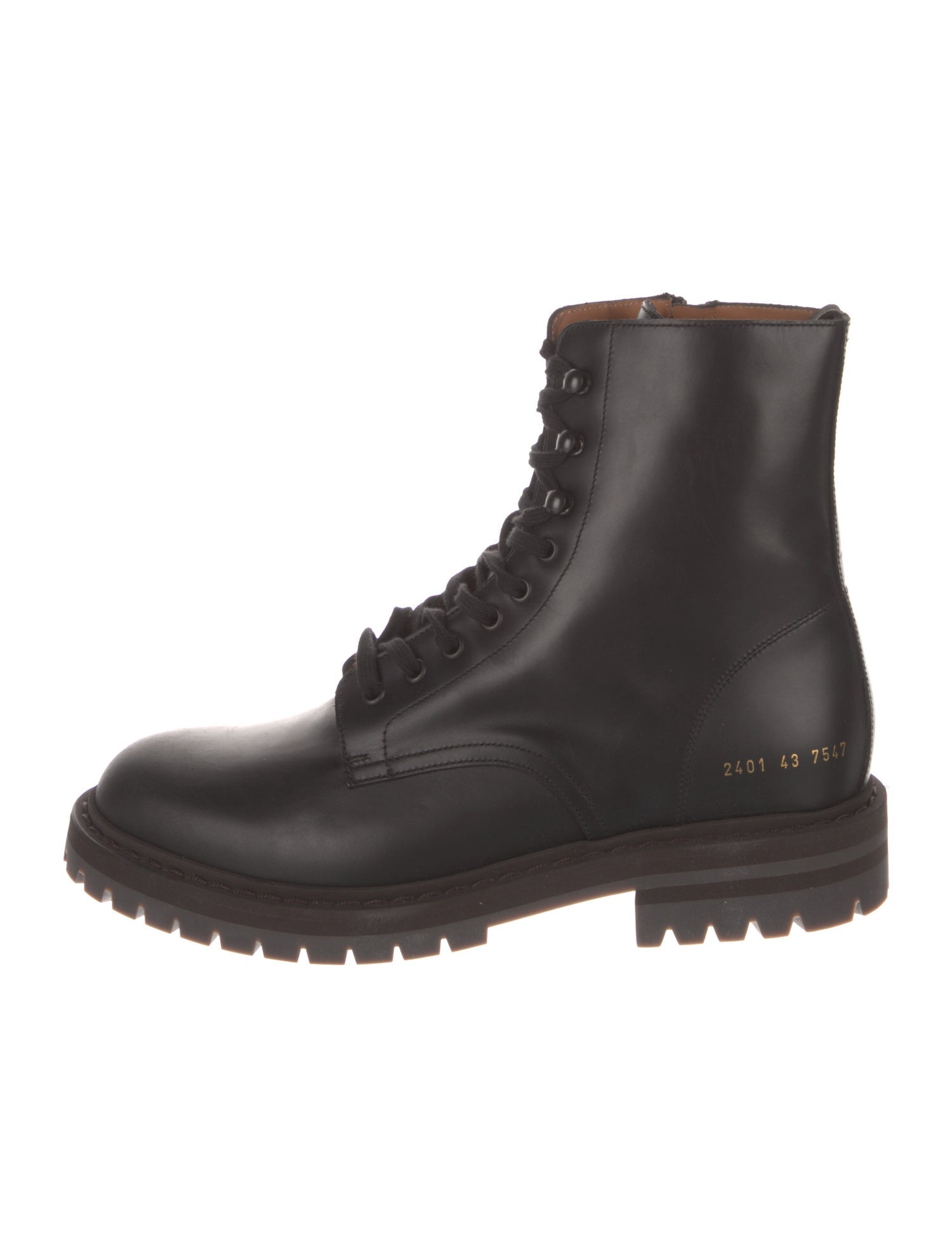 Common Projects Leather Combat Boots